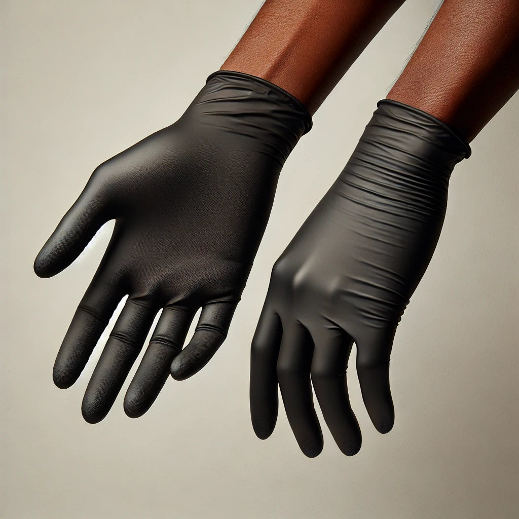 Black Nitrile Gloves - Box of 100